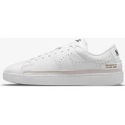 Resim Nike Blazer Low x Leather Mens Sneaker Hakiki Deri Erkek Günlük Spor Ayakkabı Beyaz 