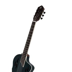 Resim Ortega TourPlayer RTPSTD-SBK Elektro Klasik Gitar (Siyah) 