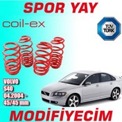 Resim Coil-Ex S40 04.2004 Sonrası 45-45Mm Alçaltma Spor Yay Helez 