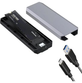 Resim Apera CR34 10 Gbps Harddisk Kutusu Nvme M.2 SSD Pcı-E Otg Çevirici Adaptör USB 3.1 Type-C Gen2 