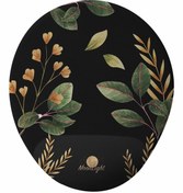 Resim GameBoss Black Flower Bilek Destekli Tasarım Mouse Pad 