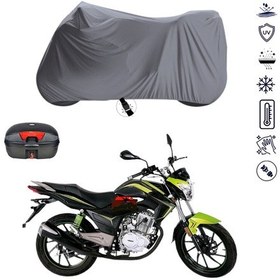 Resim FALCON LİON 150 Arka Çanta Uyumlu Motosiklet Branda Su Geçirmez Motor Branda 