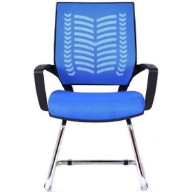 Resim Koltukstilim Valent Mavi Fileli Misafir Koltuğu Ofis Koltuğu Mavi 