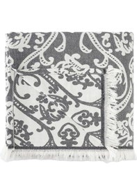 Resim Antrasit Yumuşak Dokulu Çift Kişilik Jakarlı Pike %100 Pamuk 220 240cm Antrasit 