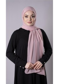 Resim Hürrem Bone Pudra Pratik Hazır Geçmeli Şal Şifon Kumaş Hijab Bone 3009 06 