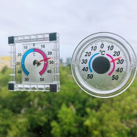 Resim 1/2 Adet Kendinden Yapışkanlı Termometre Higrometre, Yüksek Doğruluk 0.1°C, Plastik, Şarj Edilmemiş, Ofis, Kamp, İç/Dış Mekan, Pencere, Duvar, Sera, Bahçe, Ev - Mevsimlik/Ambiyans Sıcaklık Monitörü 