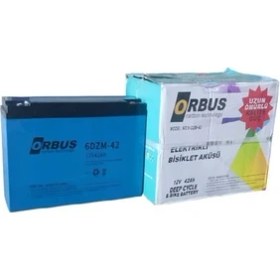 Resim Orbus 12V-42AH (40AH) Amper Dar E-Bıke AKÜ-2025 Üretim Ebatlar: 267X78X170MM Elektrikli Bisiklet Akü E-Bike Akü 