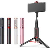 Resim Cbtx Bluetooth Selfie Stick, Tripod Çok Fonksiyonlu Gimbal Cep Telefonu Dolgu Işığı Canlı Desteği Beyaz Altın 