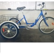 Resim Fsc Bbf Cargo Nexus 3 Vites Ön V-Arka Kontra Fren Ön 26-Arka 24 Jant Katlanır Kargo Bisikleti Mavi 