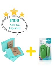 Resim BAMM BAMM Kirli Bebek Bezi Kovaları İle Uyumlu 2250 Adet Bebek Bezi Kapasiteli Çöp Poşeti ve Taşıma Kapsülü 