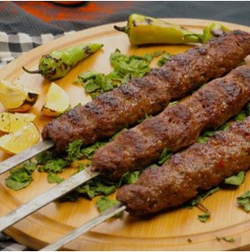 Resim Haura Adana Kebap Beyti Döner Et Kıyma Galvaniz Şiş 50 Cm Mutfak Barbekü Izgara 12 Adet 