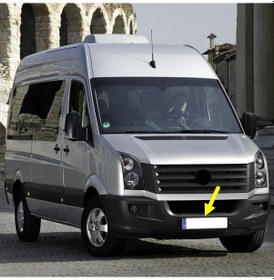 Resim Vw Crafter 06-16 Ön Tampon Izgarası Basamak Alt Çıtası 2e0807819 