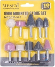 Resim Meşem 523 Taş Mini Kalıpçı Taşlama Seti 10'lu 