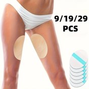 Resim 9/19/29 Paket Ultra İnce İç Uyluk Sürtünme Önleyici Pedler - Kendinden yapışkanlı, iz bırakmayan koruma için tüm açık bej tipleri, alkol içermez, beyaz, aşınmaya dayanıklı ve günlük kullanım için rahat, cilt dostu yapıştırıcı | Çok yönlü açık bej tonları | Alkolsüz Yapıştırıcı 