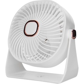 Resim Wexta Beyaz Taşınabilir Şarjlı Masaüstü Ev Ofis Araç Soğutucu Oynar Başlık Fan Pervane Vantilatör 