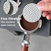Resim Profesyonel Barista Yeniden Kullanılabilir 304 Paslanmaz Çelik Kahve Puck Ekranı - Üstün İnce, Üstün Hafif, Yüksek Bütünlükli Filtre Espresso Makineleri için 
