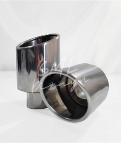 Resim 100 mm Kesik Egzoz Ucu 2 Adet 100lük Egzos-Egsoz-Eksoz-Ekzoz Ucu 