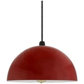 Resim Mylights Kırmızı Içi Beyaz Metal Sarkıt Avize 30 Cm 