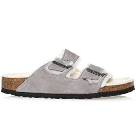 Resim Birkenstock Gri Kadın Süet Terlik 1017403 ARIZONA 