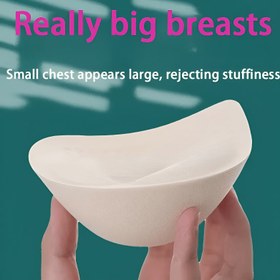 Resim 2 Adet Yeniden Kullanılabilir Sütyen İçi Dolgular - 3 Boyut Silikon Push-Up Pedleri, Görünmez Meme Ucu& Kadın İç Giyim için Anti-Bulge Geliştirici, Yumuşak ve Rahat Çıkarılabilir Aksesuarlar 