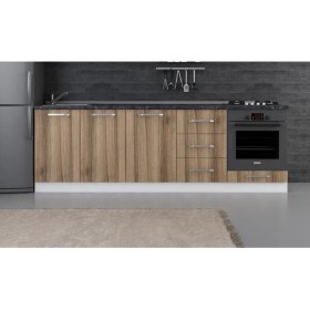 Resim Minar 250 cm Mutfak Dolabı Beyaz Dore 250-D3-ALT Modül 