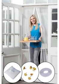 Resim Mıknatıslı Manyetik Kapı Sinekliği Sineklik Tülü Perde 60cm X 21 