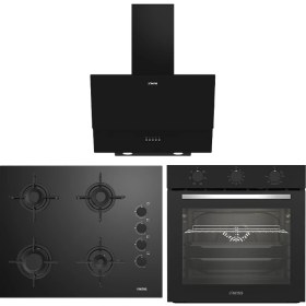 Resim Altus Ala 321 B Fırın 159 Db Ocak 535 B Davlumbaz Siyah Ankastre Set 