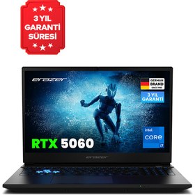 Resim Erazer Deputy 15 P1 MD600004 Intel Core i7-13620H 15.6" 16 GB RAM 1 TB SSD RTX5060 144Hz FHD IPS FreeDOS Gaming Laptop 