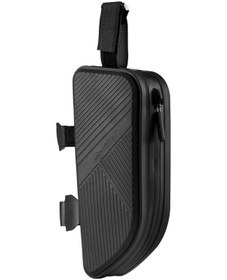 Resim Yuntech01 1.5l Siyah Tpu Bisiklet Ön Çerçeve Çantası - Su Geçirmez, Hafif, Dağ Ve Yol Bisikletleri İçin Siyah 