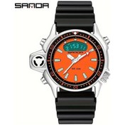 Resim Oldfriend Sanda Erkek Spor Saati Su Gecirmez Cok Fonksiyonlu Siyah Turuncu Kadran Hediye Diğer 