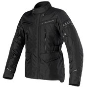 Resim Clover Storm-4 Wp Korumalı Kadın Motosiklet Montu Siyah 