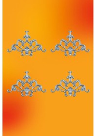 Resim Gümüş Saray Tavan Motif 27*18 CM 4 Adet 