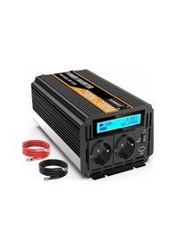 Resim Sudokejı 2500w Invertör Gerilim Dönüştürücü 12v - 230 V Güç Invertörü Lcd Ekranlı Ve Uzaktan Kumandal 