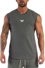 Resim GENIUS STOREErkek Nem Emici Hızlı Kuruma Atletik Teknik Performans Sporcu Sıfır Kol T-shirt 