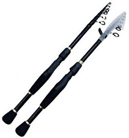 Resim Valkyrie 2.4 M Karbon Fiber Spinning 10-40 GR LRF 125 GR Spin ve Baitcasting At Çek 2 KG Taşıma 8 Boğum Ultra Hafif Olta Kamışı 