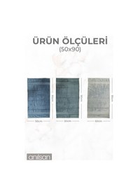 Resim %100 Pamuk 3'lü El Havlusu Seti - 50x90 Cm, %100 Pamuk, Spa Ve Otel Havlusu, Günlük Kullanıma Uygunsu, Günlük Kullanıma Uygun 