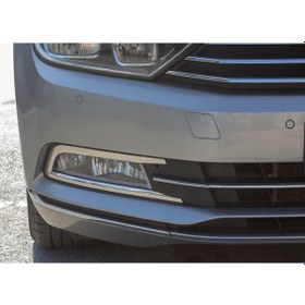 Resim Vw Passat B8 Sis Farı Çerçevesi Krom 2 Parça 2015-2019 