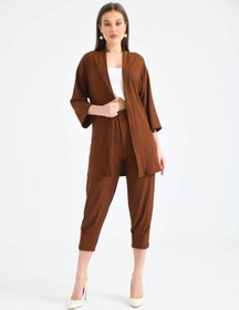 Resim VOLT CLOTHİNG Kadın Kapamasız Kimono Takım 
