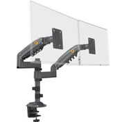 Resim Ergoflex North Bayou Nb H180 17"-27" Çift Kol Amortisörlü Monitör Kolu 2-9 Kg Monitör Standı 