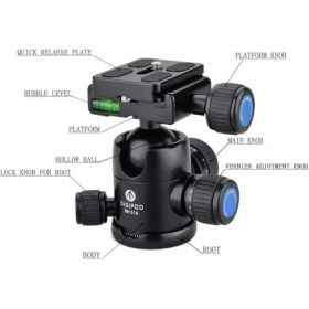 Resim Digipod BH-52A/G Panoramic Ball Head (Gray) 