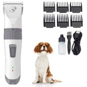 Resim Köpek Tıraş Makinesi, 6 Taraklı Düşük Gürültülü Şarj Edilebilir Kablosuz Evcil Hayvan Tıraş Makinesi, Köpekler, Evcil Hayvanlar Ve Hayvanlar İçin Profesyonel Köpek Bakım Kiti 