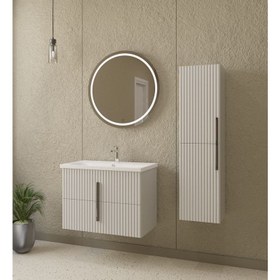 Resim Cosmo 80 cm Beyaz Banyo Dolap Takımı 