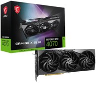 Resim MSI GAMING X SLIM RTX 4070 192 Bit GDDR6X 12 GB Ekran Kartı 