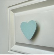 Resim Pomerol Mavi Kalp Dolap Kulpu - Çocuk Odası, Mutfak Ve Banyo İçin Modern, Şık Ve Dayanıklı Mobilya Kulp, Dk 