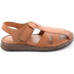 Resim Taba Hakiki Deri Erkek Sandalet E05433010303 