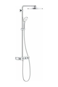 Resim Grohe Euphoria Smartcontrol System 310 Duo Duvara Monte Termostatik Bataryalı Duş Sistemi - 26507000 Krom 