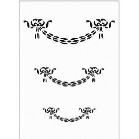 Resim Çeltik Desen Stencil Şablon 15X20 Çe-007 
