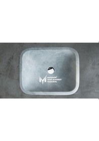 Resim Afyon Bulutlu Kare Çanak Lavabo 