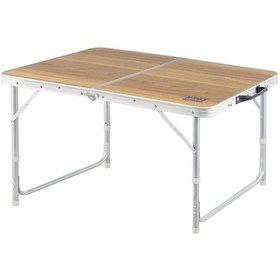 Resim Haegs Portatif Kamp Masası, 2 Yükseklik Ayarlı, Katlanır Piknik Masası, Kolay Taşınabilir Alüminyum Masa - 90x50 - Hareli Ceviz Ceviz 