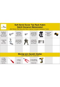 Resim Vatpan 4u 19" 600MM Duvar Tipi Rack Kabinet 